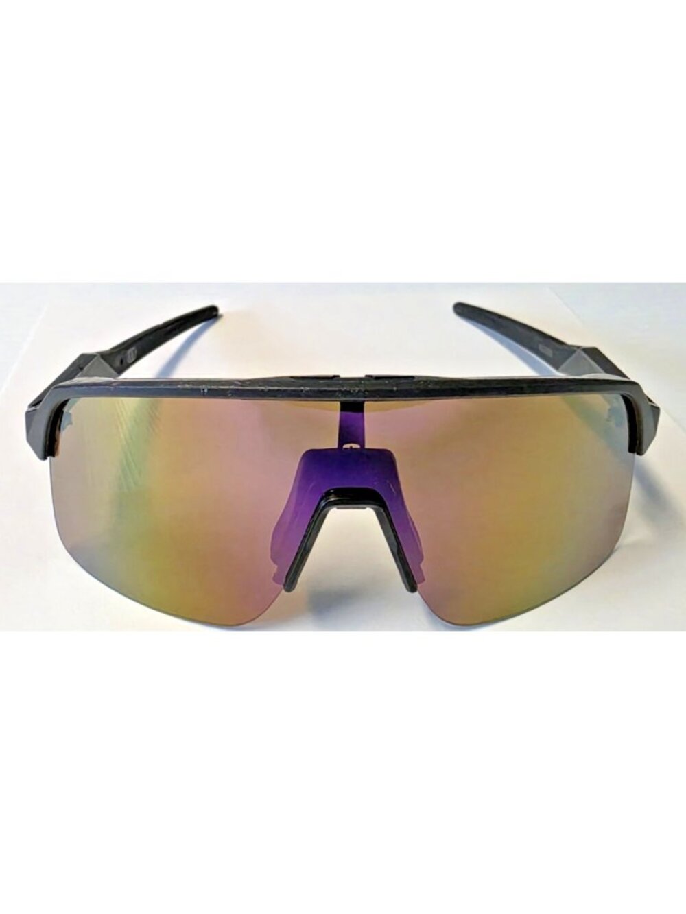 Oakley Sutro Lite Baseball Glasses Matte Black Purple Icon Purple Iridium Lenses